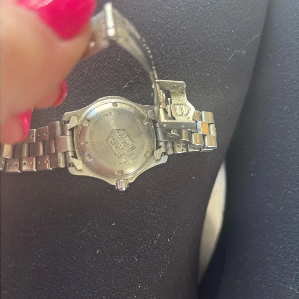 Tag Heuer Silver Watch with Deep Blue Dial sapphire crystal - Picture 2 of 7